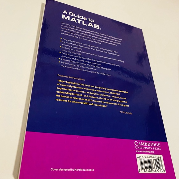 A Guide to MatLab for Beginning and Experienced Users Third Edition - Picture 2 of 4
